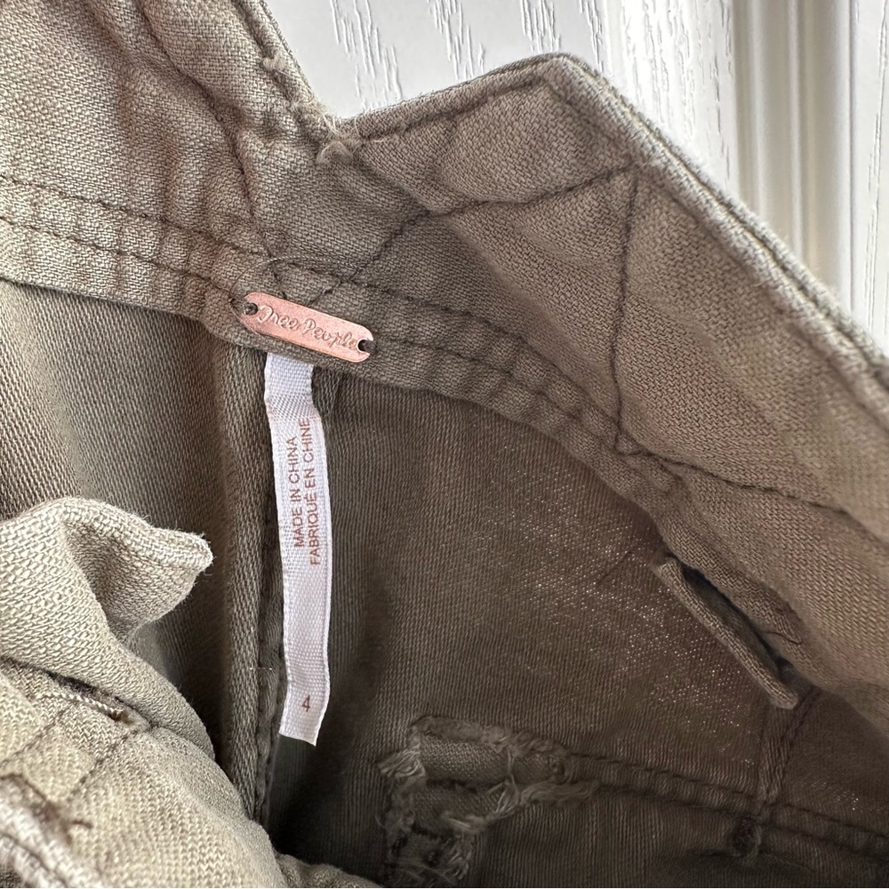 Free People Olive Green Mini Skirt - Picture 4 of 5